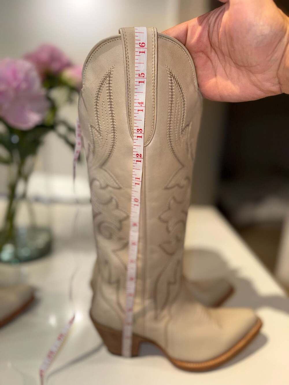 Ariat Western Cowgirl Boots Women's Size 7B Style 10044412 White Leather - Picture 7 of 15